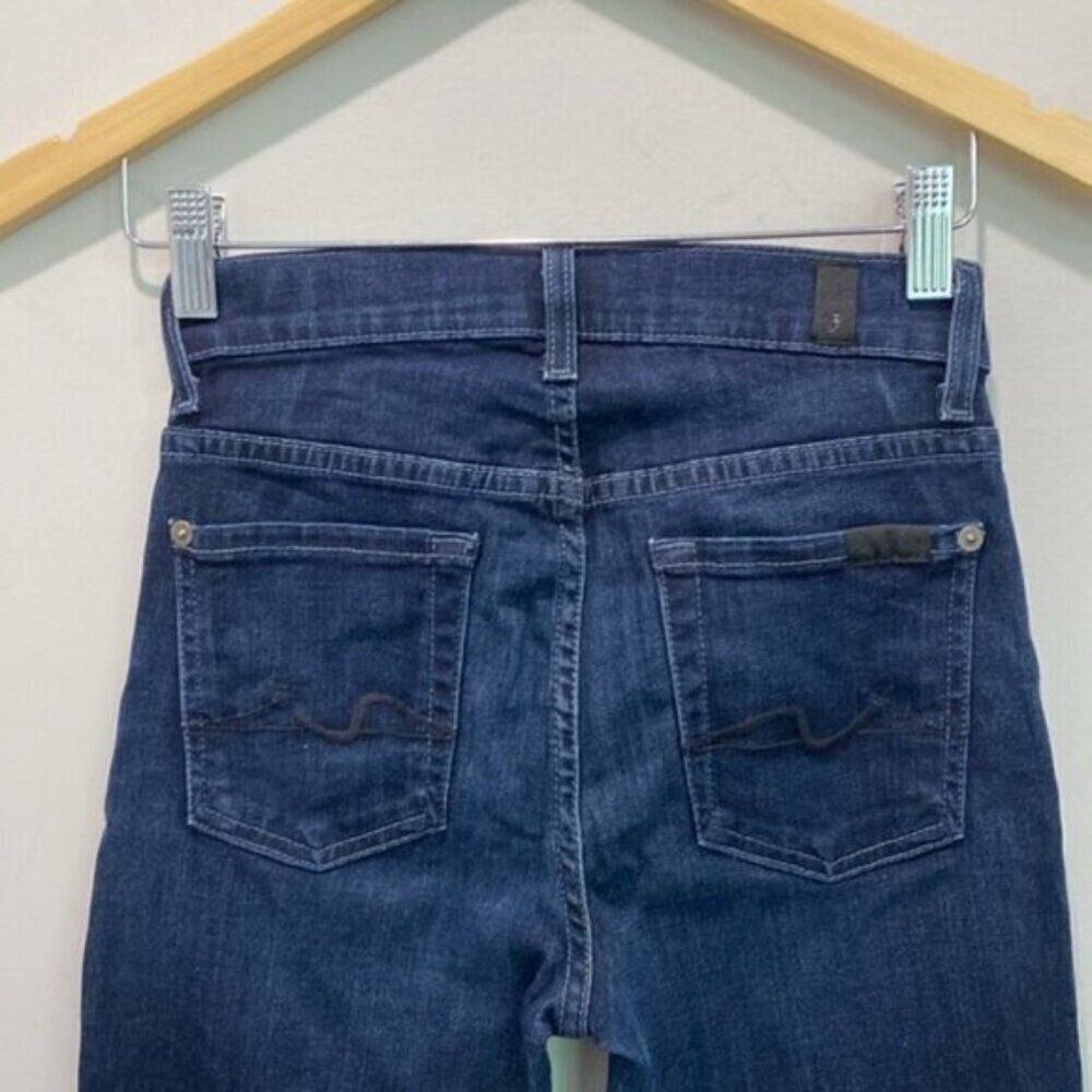 7 For All Mankind Jeans Gwenevere high waisted dark blue Jeans Size 25 - Picture 8 of 13